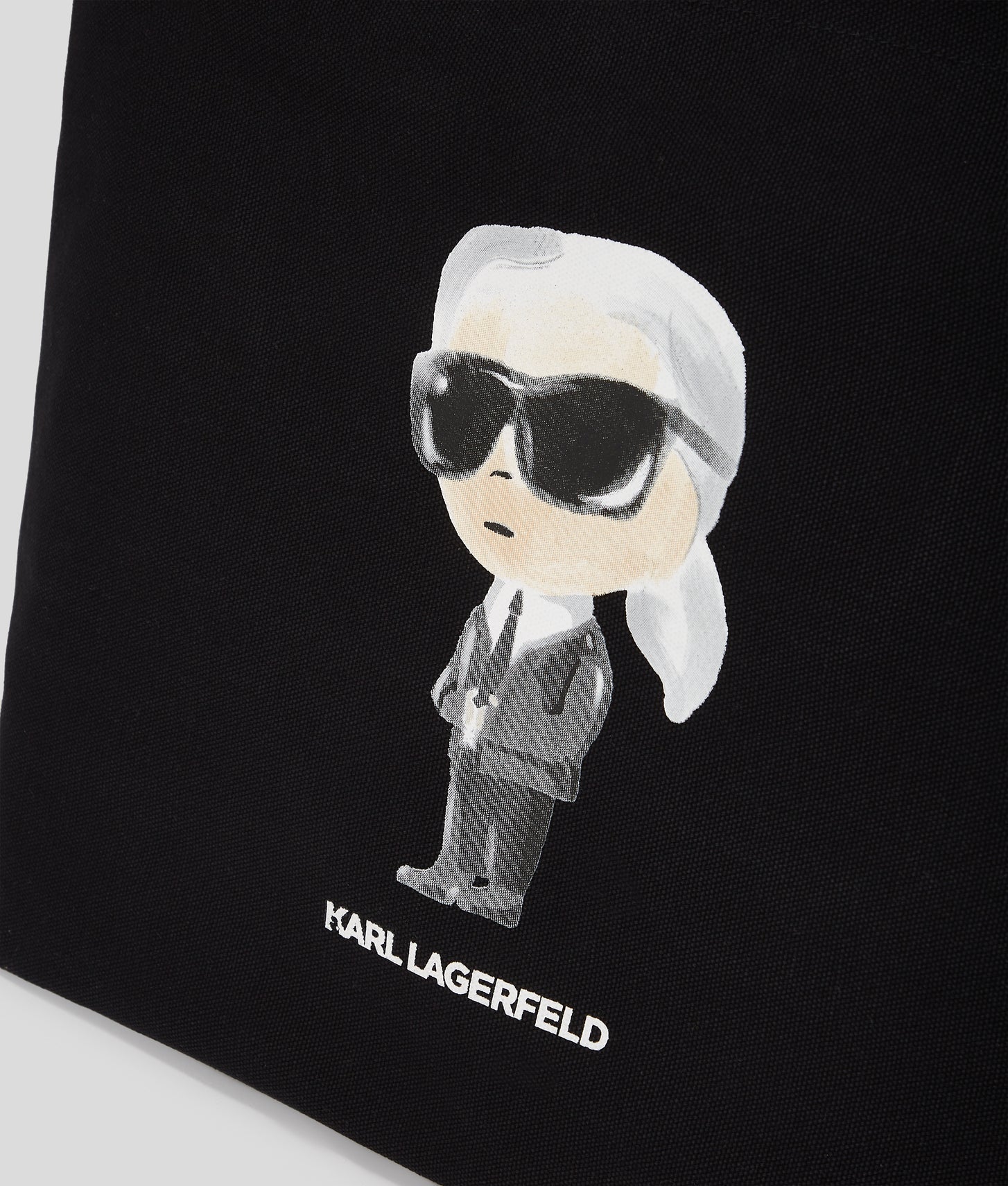 KarlLagerfeld Ikon Aquarelle Shopper Black