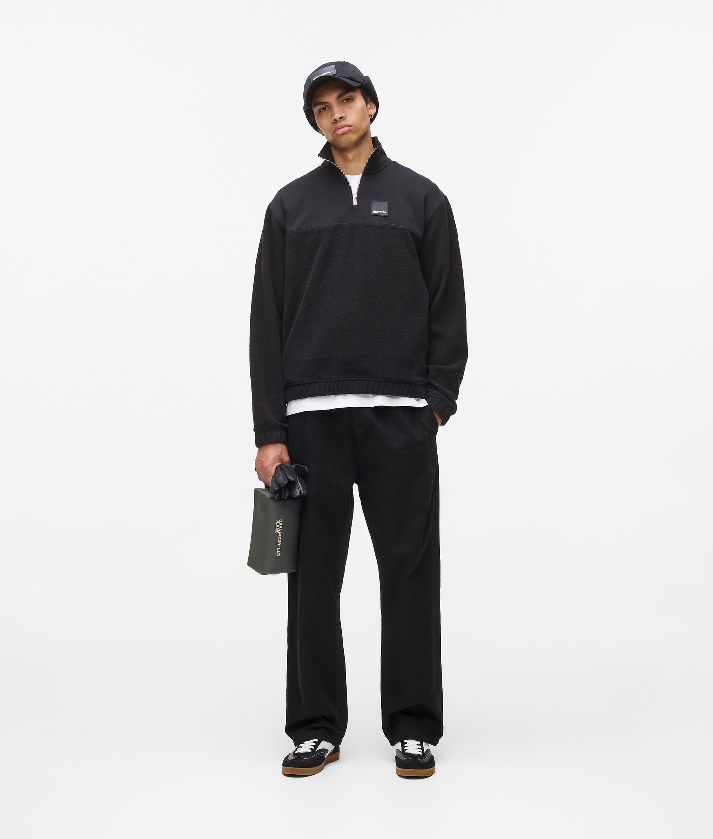 Karl Lagerfeld Relaxed Chino Pants Black