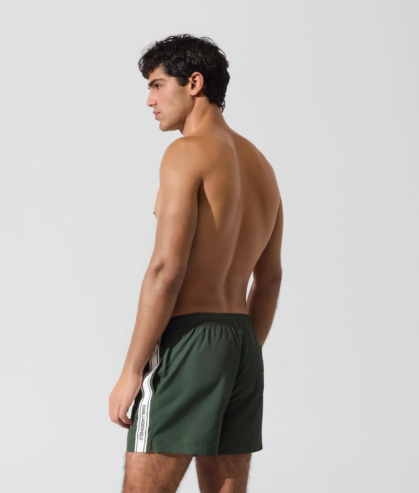 Karl Lagerfeld Logo Boardshorts Deep Forest