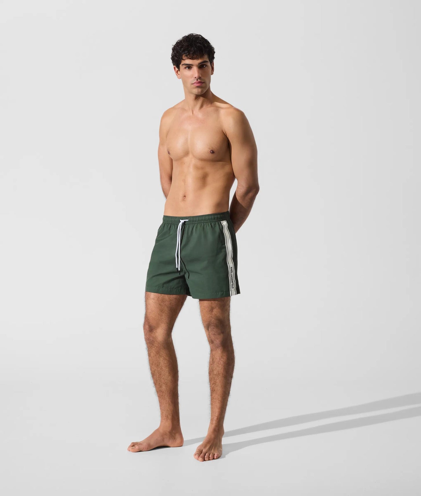 Karl Lagerfeld Logo Boardshorts Deep Forest