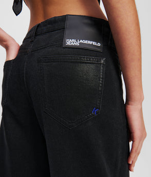 KarlLagerfeld Metal Logo Small Shoulder Bag Black