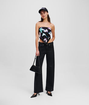 KarlLagerfeld Metal Logo Small Shoulder Bag Black