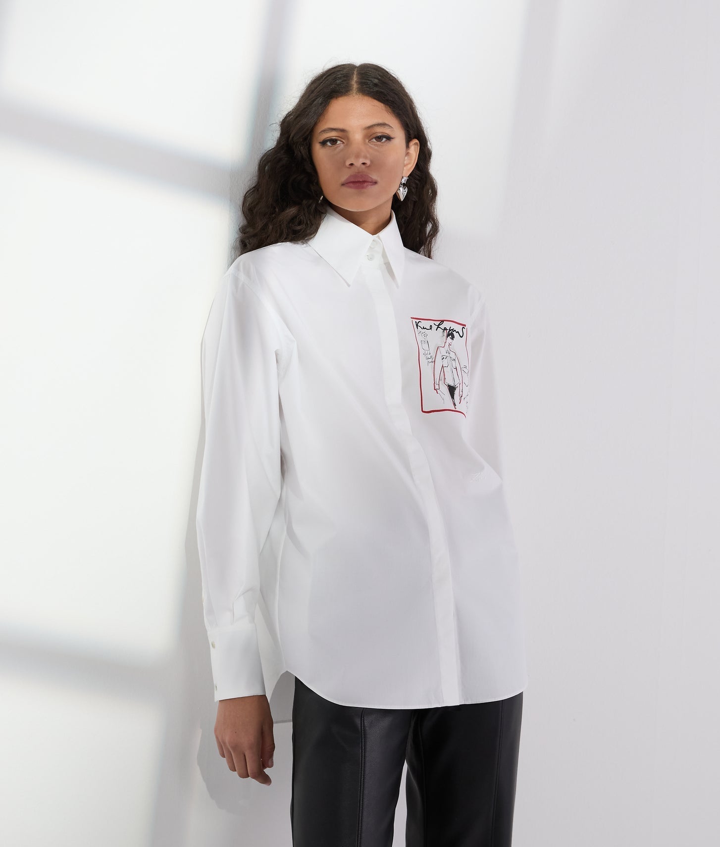 Karl Lagerfeld Karl Series Poplin Shirt White