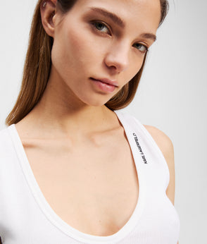 Karl Lagerfeld Halterneck Waistcoat Black