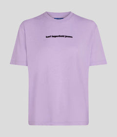 KarlLagerfeld Metal Logo Denim Camera Bag Bright Blue Marble