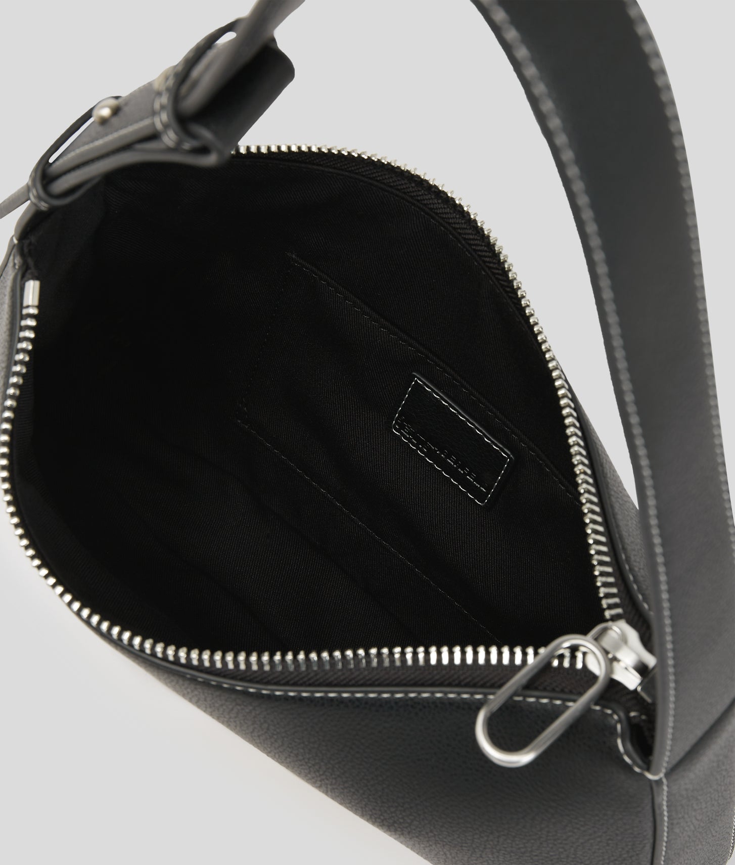 KarlLagerfeld Metal Logo Shoulder Bag Black