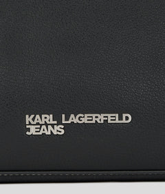 KarlLagerfeld Metal Logo Small Shoulder Bag Black