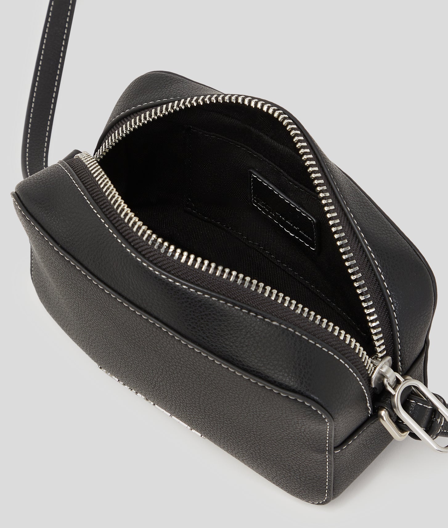 KarlLagerfeld Metal Logo Camera Bag Black