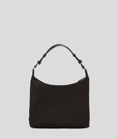 KarlLagerfeld Ikon Nylon Hobo Bag Black