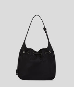 KarlLagerfeld Ikon Drawstring Shoulder Bag Black