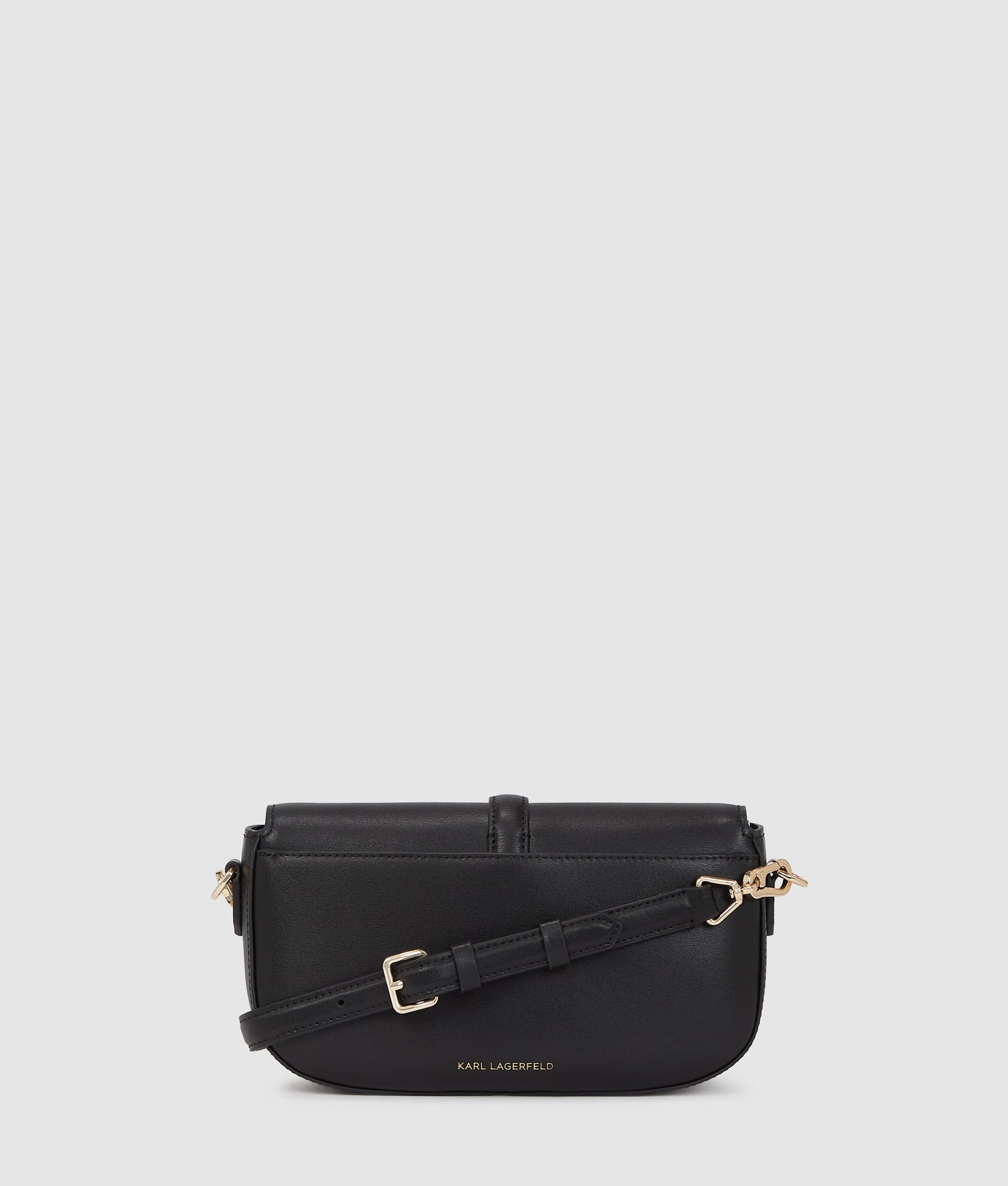 KarlLagerfeld Kautograph Padlock Shoulder Bag Black/Gold