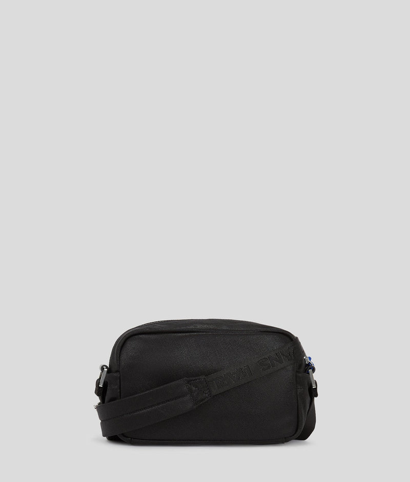 KarlLagerfeld Utility Coated Denim Camera Bag Coated Black Denim