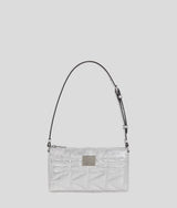 KarlLagerfeld Kkuilt Small Shoulder Bag Silver