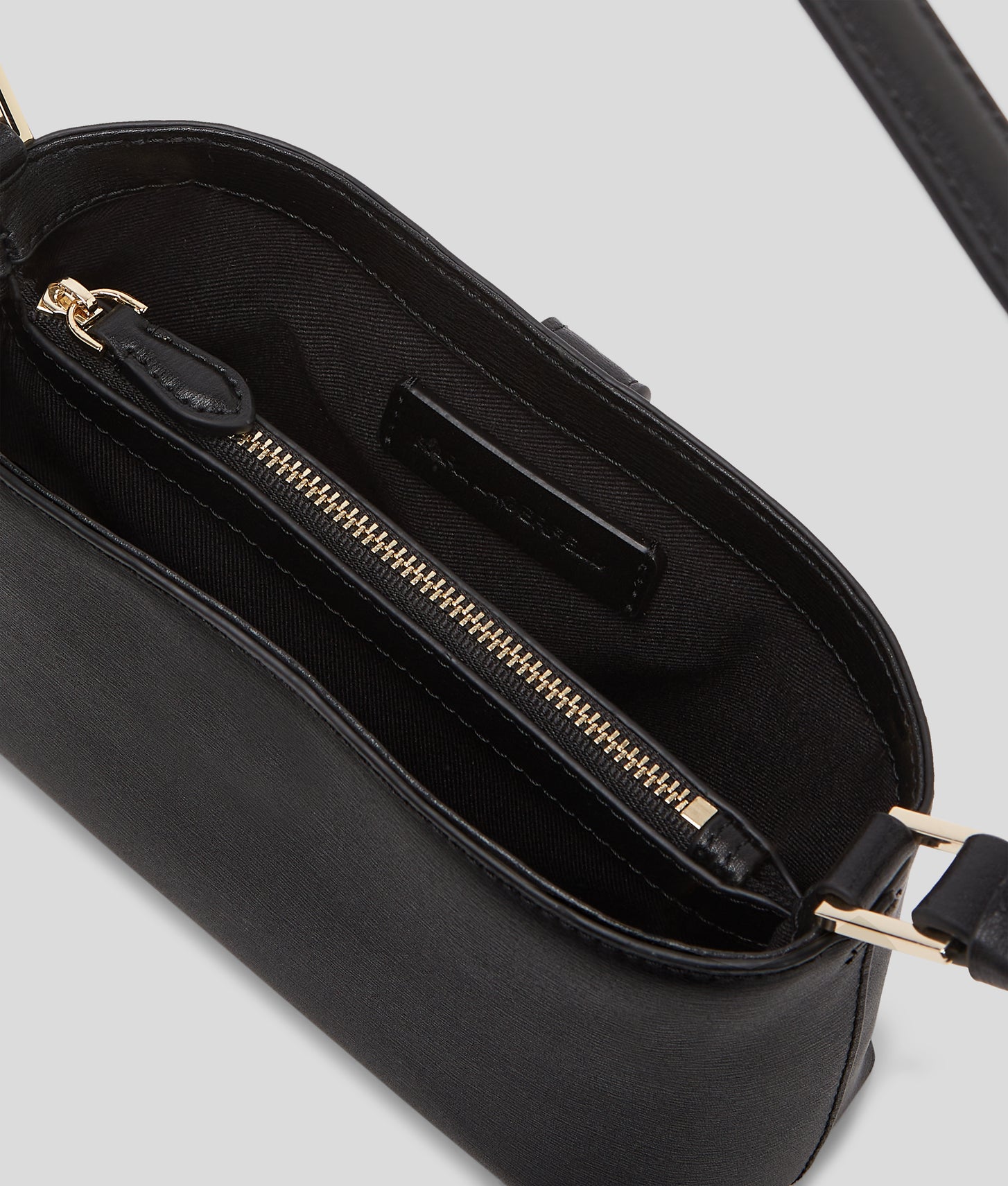 KarlLagerfeld Kautograph Padlock Shoulder Pouch Black/Gold
