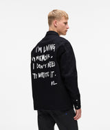 Karl Lagerfeld Karl Quote Overshirt Black/Black