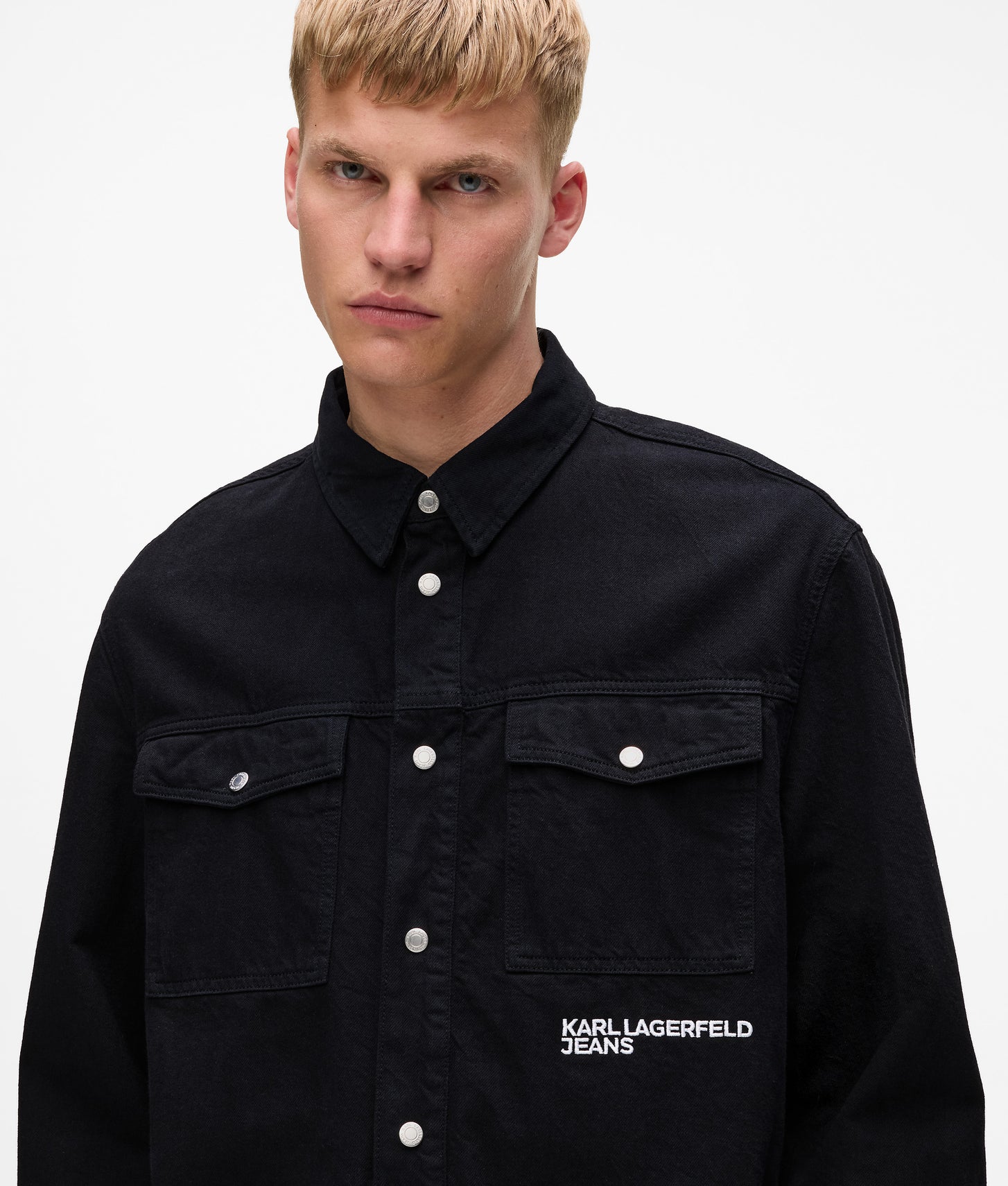 Karl Lagerfeld Karl Quote Overshirt Black/Black