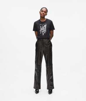 KarlLagerfeld Ksignature Small Studded Crossbody Bag Black