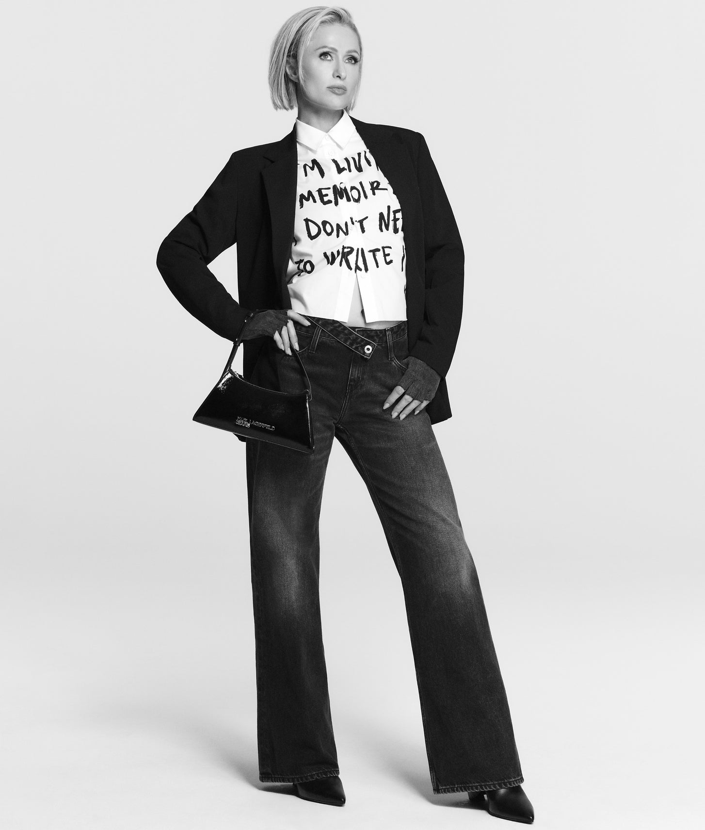 Karl Lagerfeld Karl Quote Shirt White