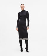Karl Lagerfeld Logo Knit Dress Black