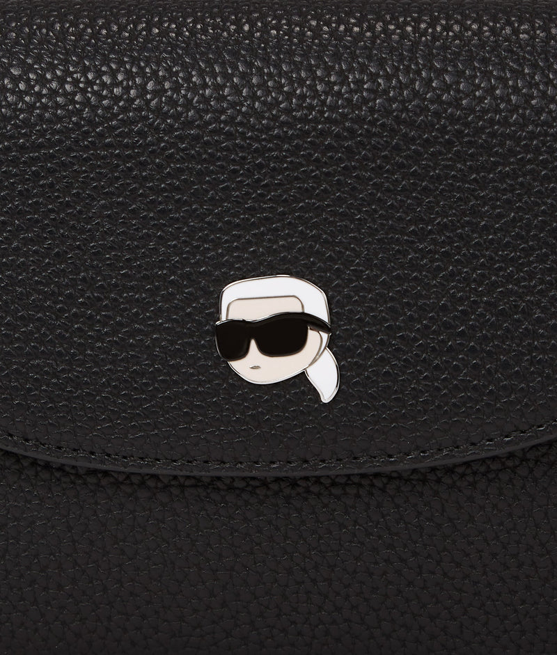 KarlLagerfeld Ikon Pebble Crossbody Bag Black