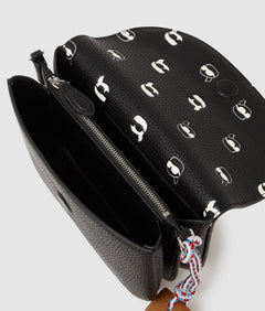 KarlLagerfeld Ikon Pebble Crossbody Bag Black