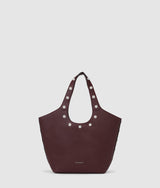 KarlLagerfeld Krocky Marais Medium Tote Bag Windsor Wine