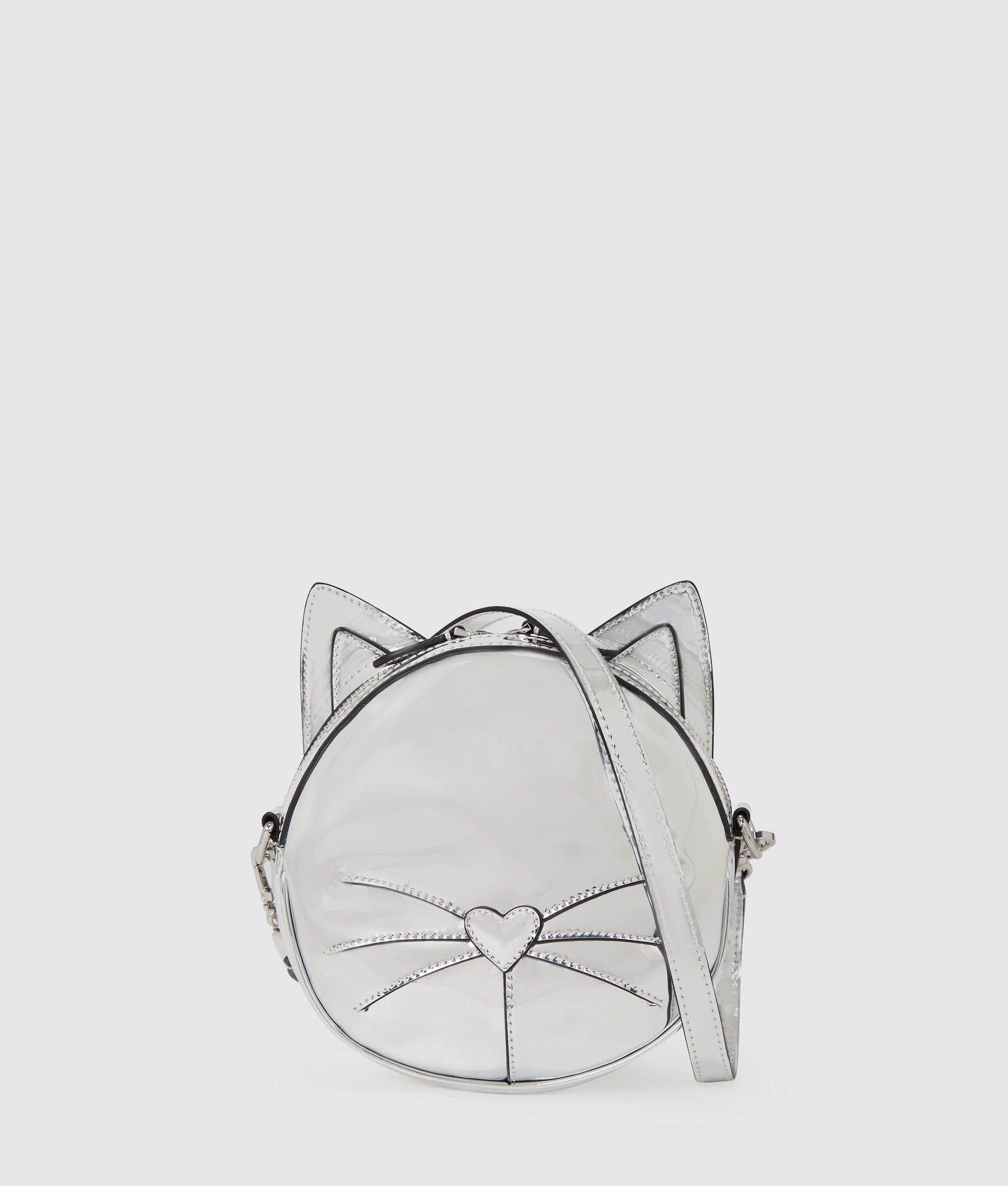 KarlLagerfeld Choupette Crossbody Bag Silver