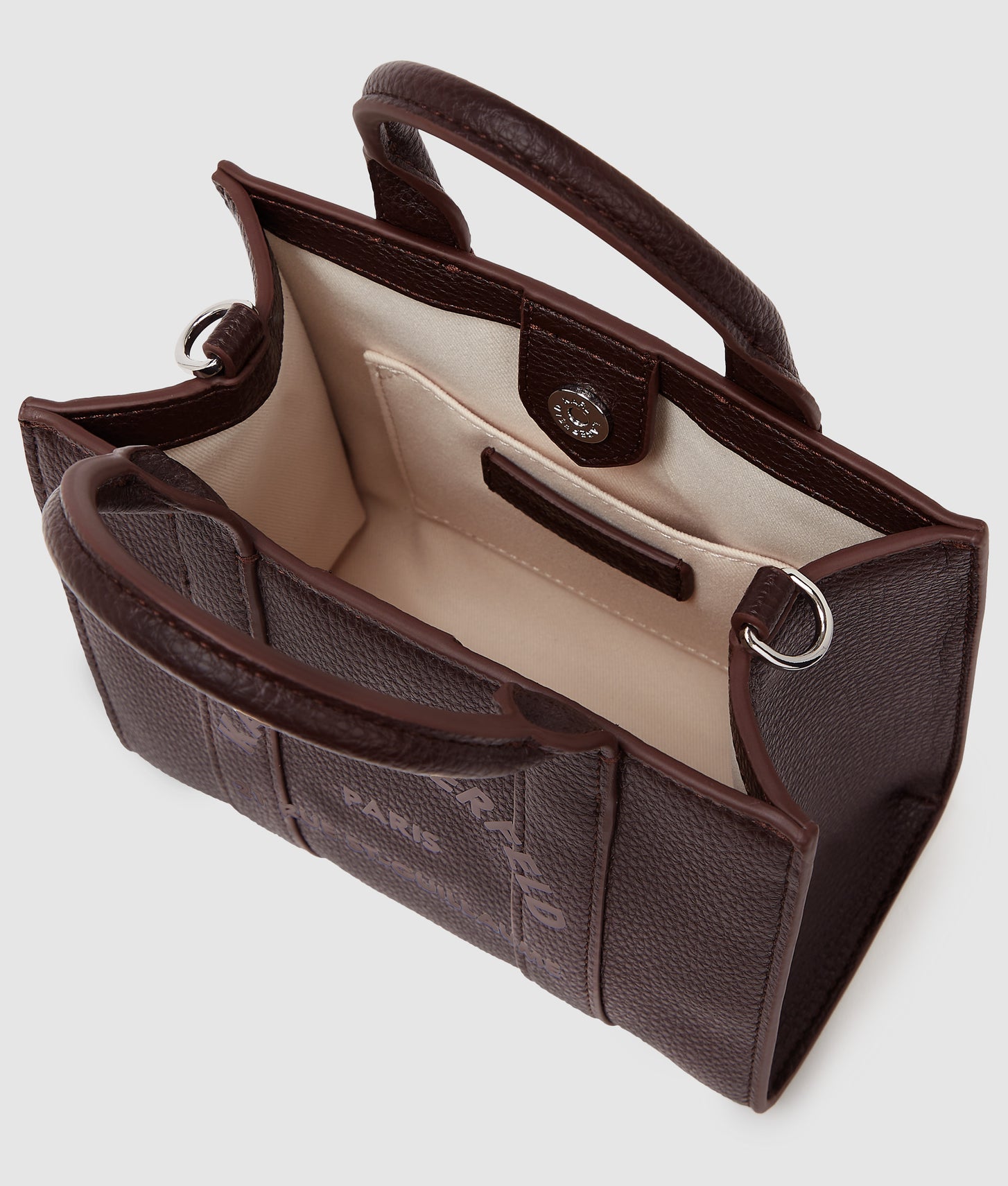 KarlLagerfeld Rue St-Guillaume Mini Tote Bag Tobacco