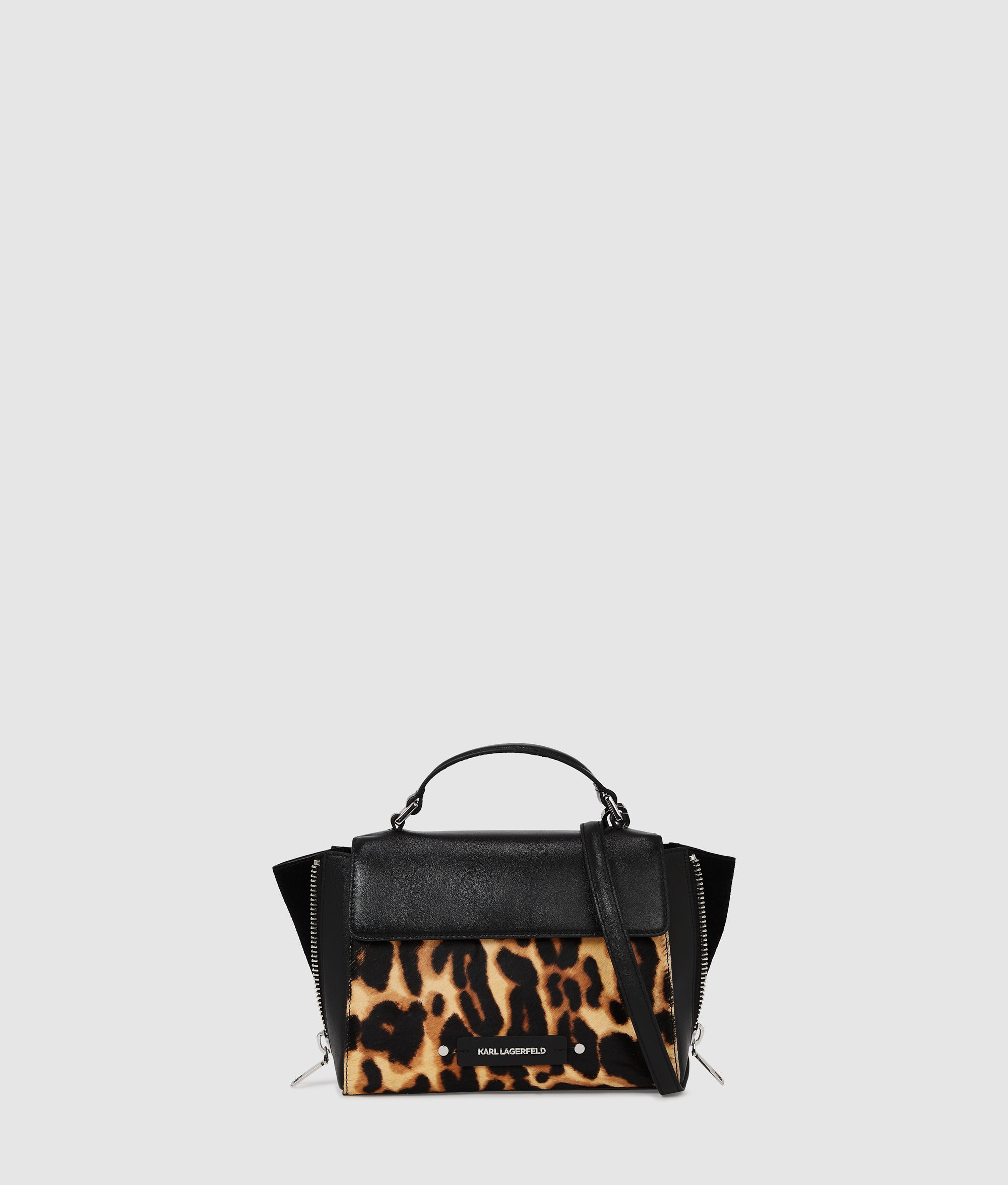 KarlLagerfeld Khardware Small Leopard Bag Leopard