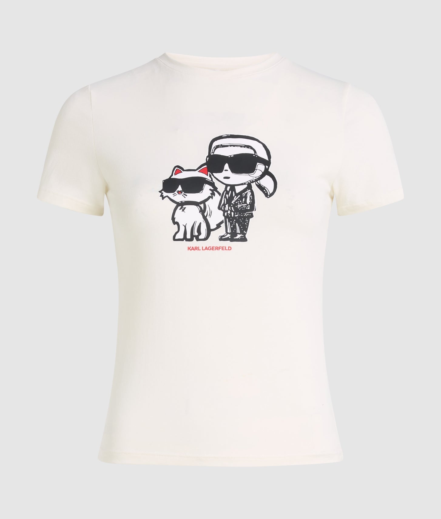 Karl Lagerfeld Ikon Pajama T-Shirt Cannoli Cream