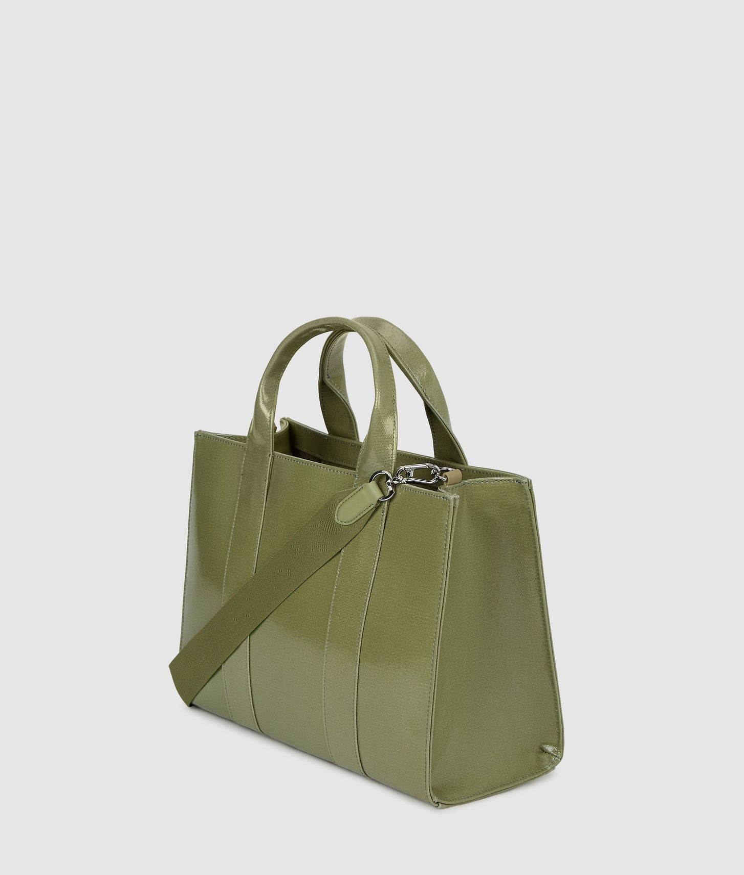 KarlLagerfeld Rue St-Guillaume Coated Tote Bag Cedar