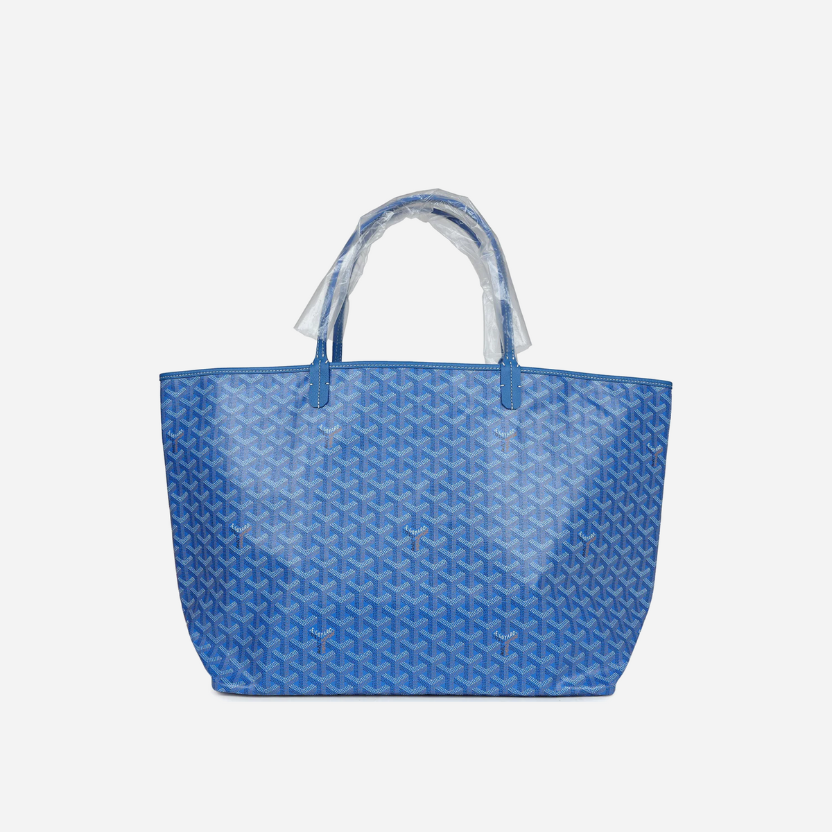 Goyard Goyardine Sky Blue Saint Louis GM Tote Bag Palladium Hardware