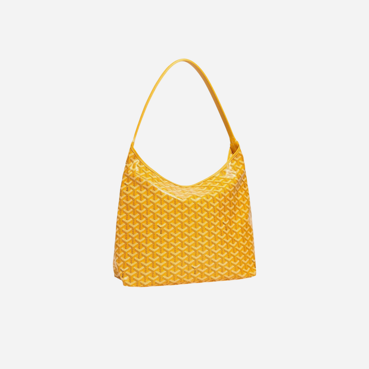 Goyard Goyardine Yellow Boheme PM Hobo Bag Palladium Hardware