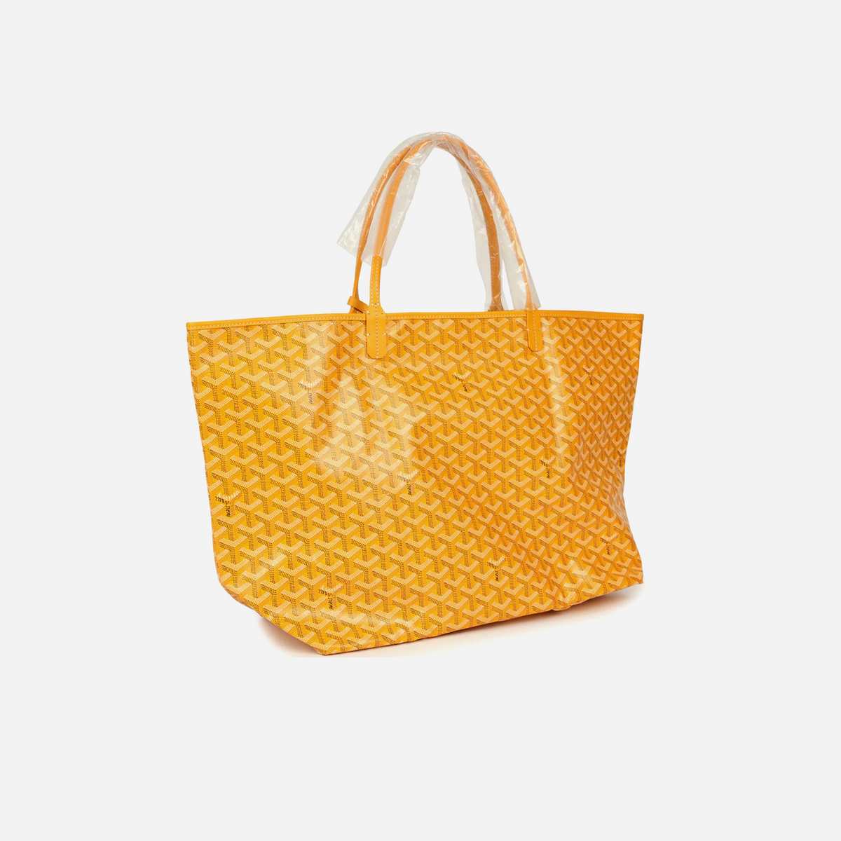 Goyard Goyardine Yellow Saint Louis GM Tote Bag Palladium Hardware