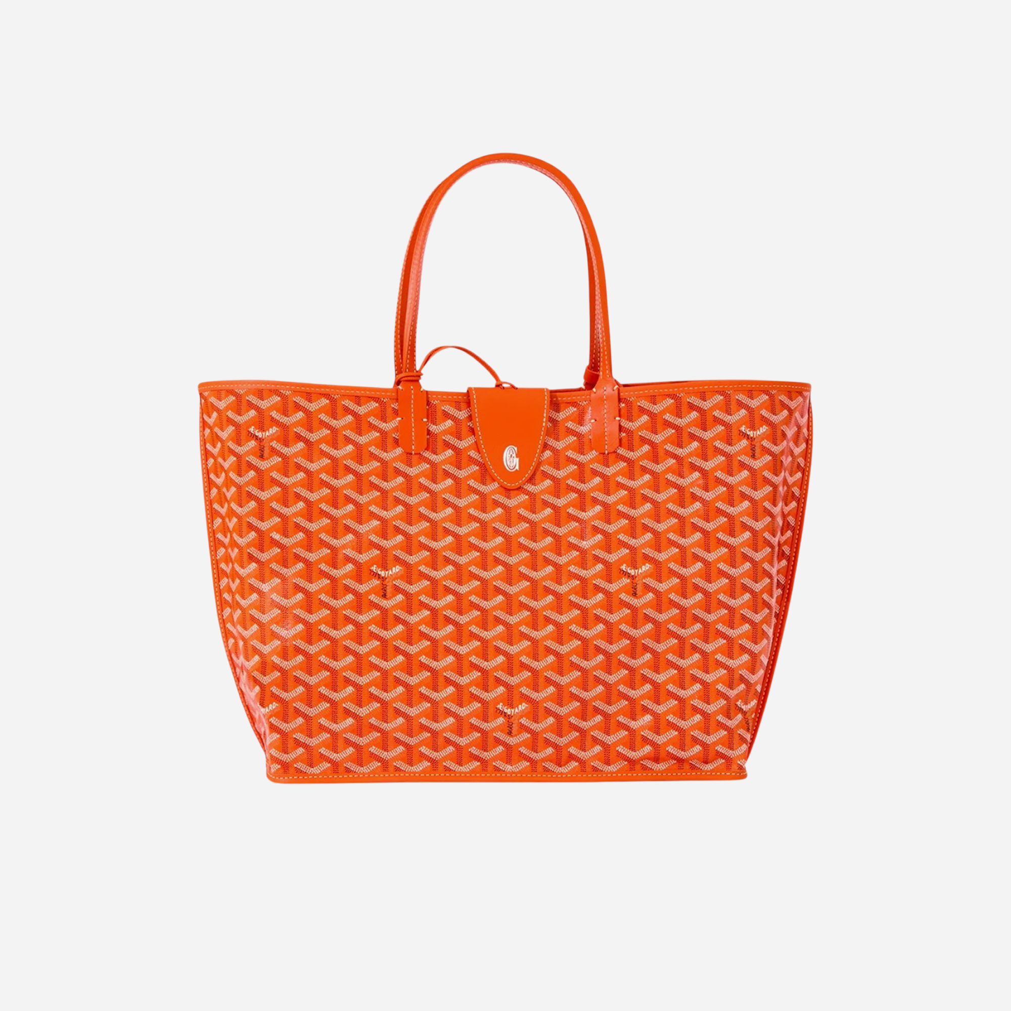Goyard Anjou PM Orange Goyardine Canvas Palladium Hardware