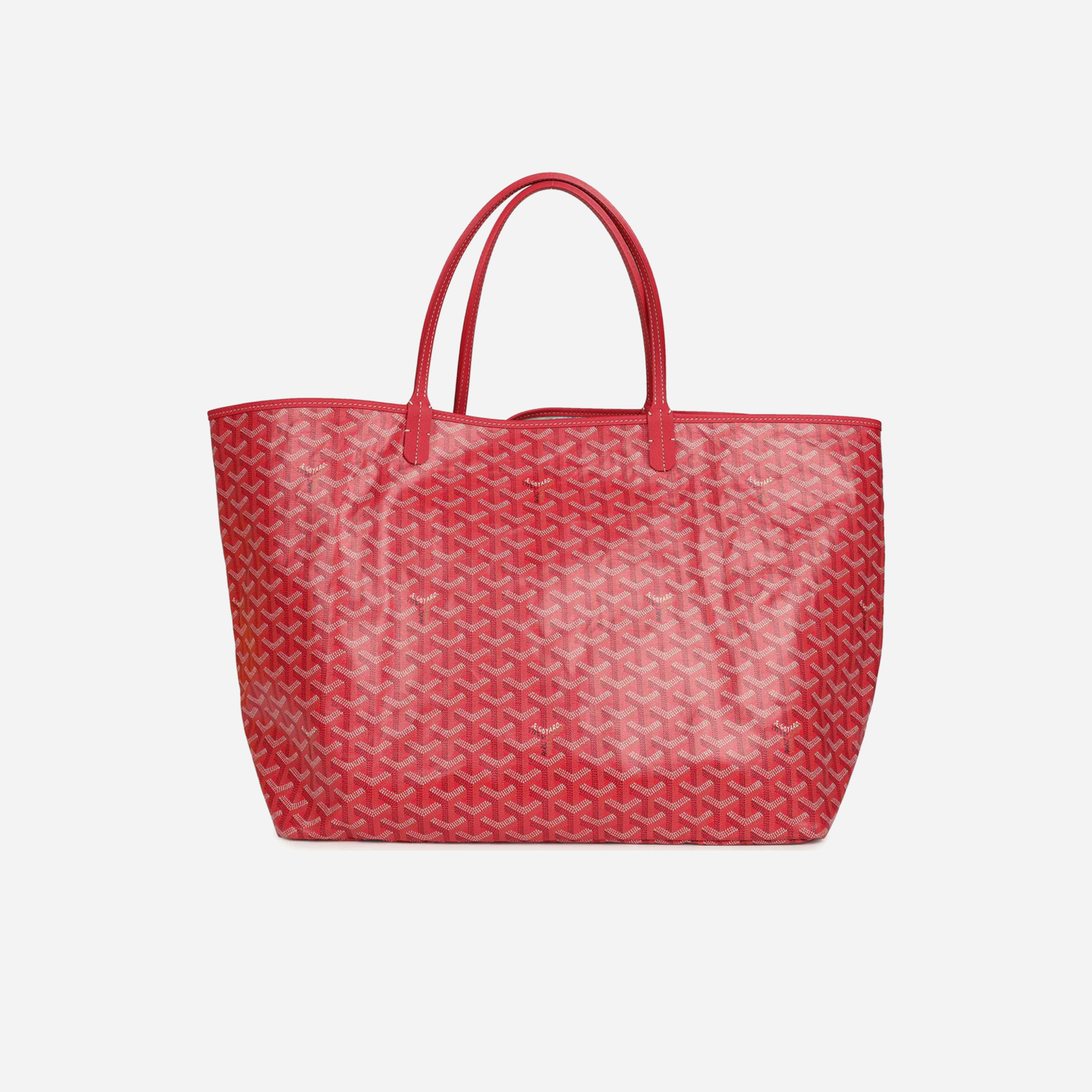 Goyard Goyardine Fuchsia Saint Louis GM Tote Bag Palladium Hardware