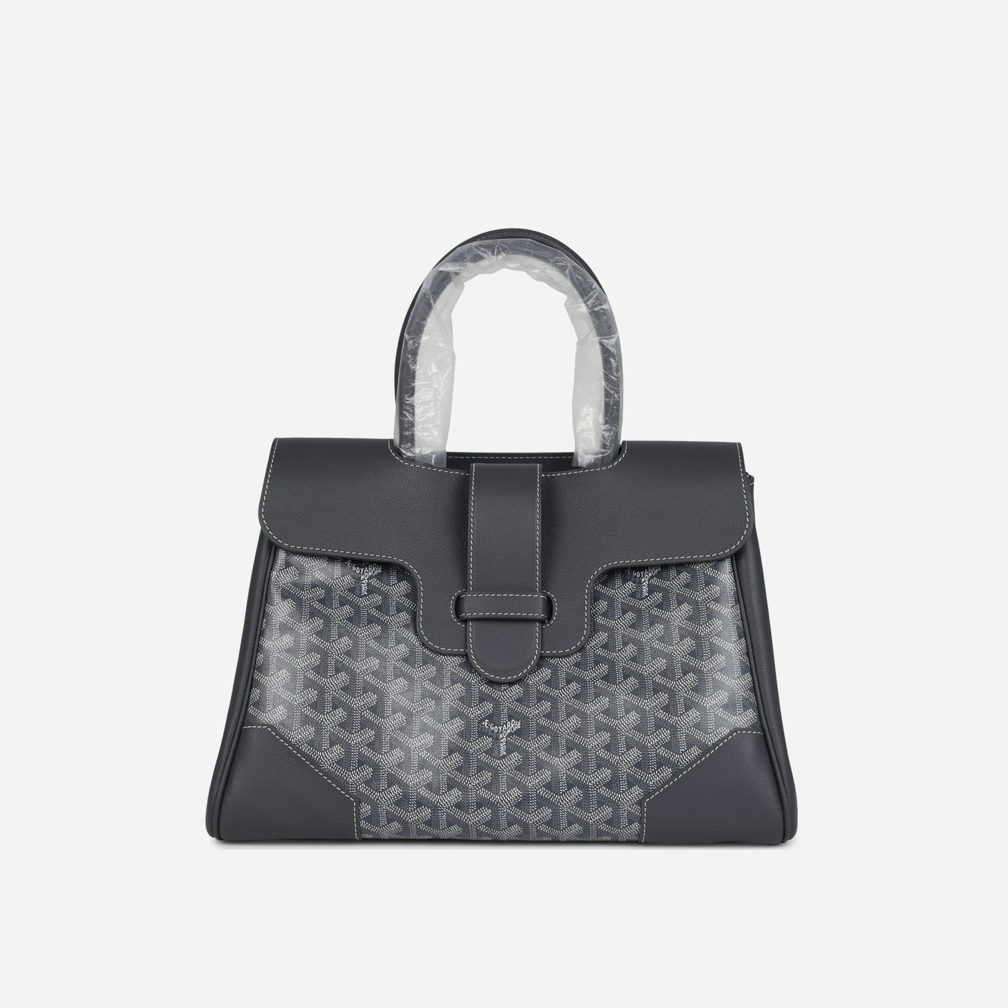 Goyard Saigon Tote Grey Goyardine Canvas Palladium Hardware