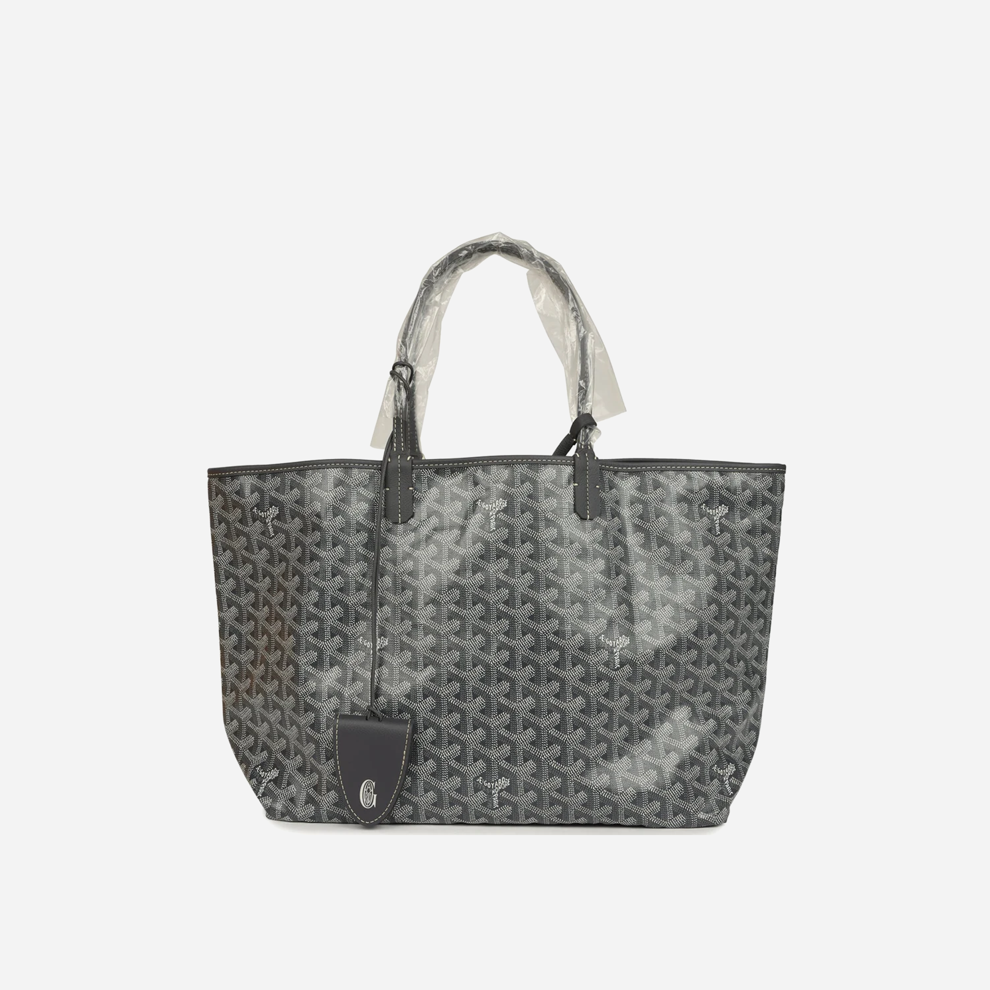 Goyard Goyardine Grey St. Louis PM Tote Bag Palladium Hardware