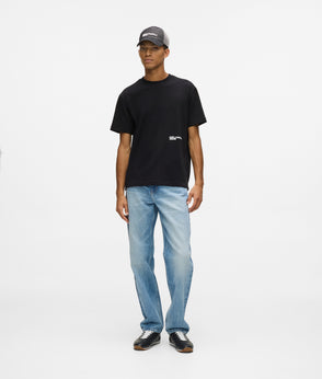 Karl Lagerfeld Denim Pocket Carpenter Pants Washed Blue-Black