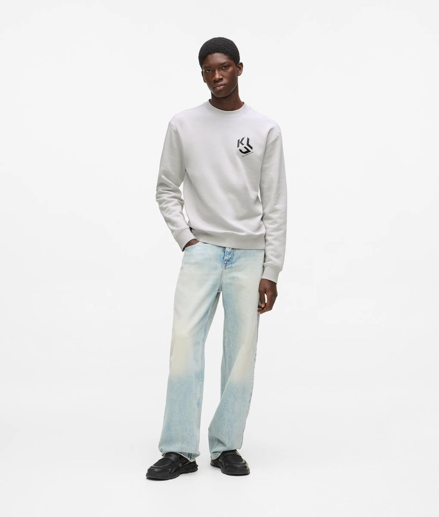 Karl Lagerfeld Monogram Patch Sweatshirt Micro Chip