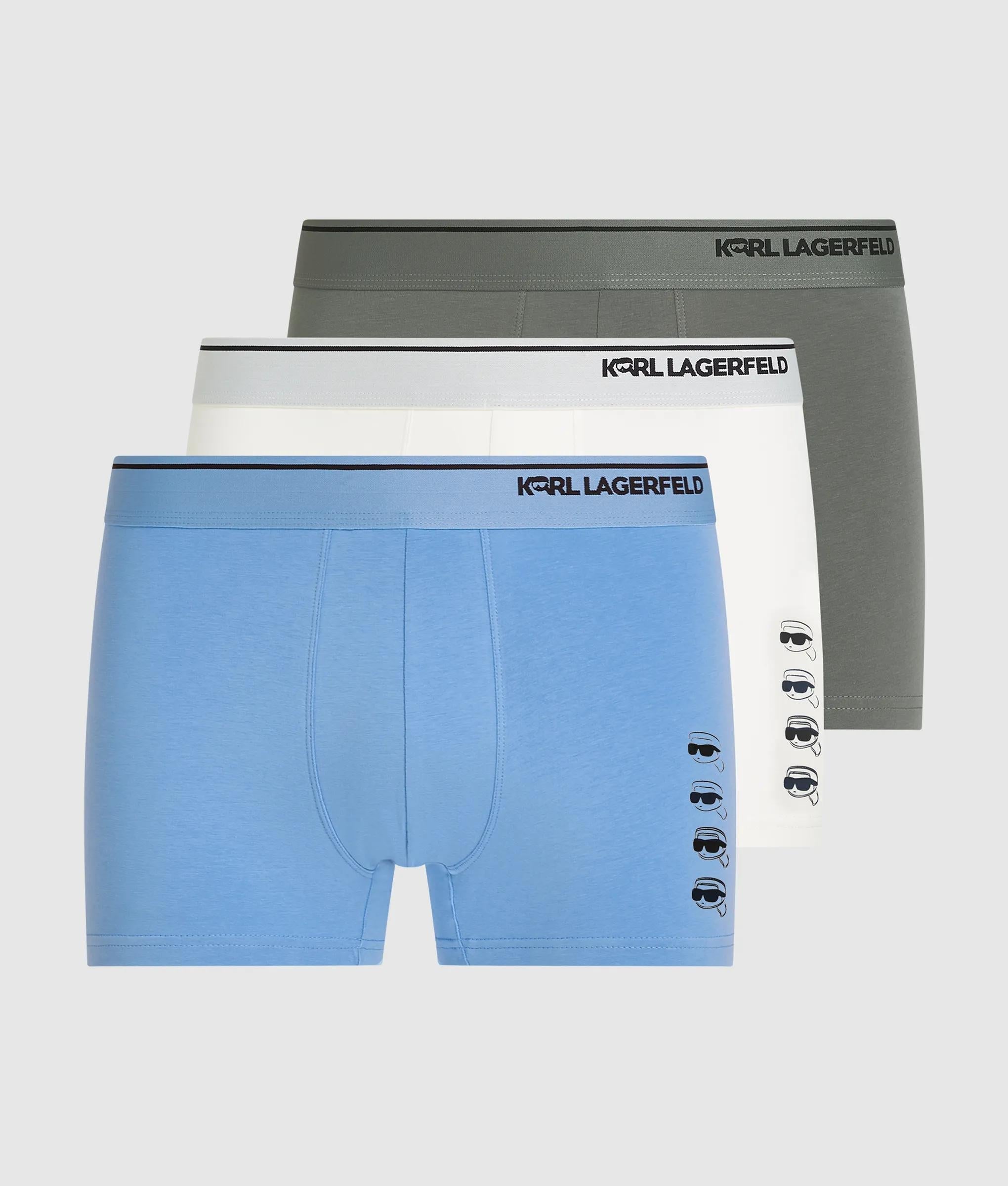 Karl Lagerfeld Ikon Trunks – 3 Pack Silverlake-Cannoli-Sedona