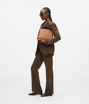 KarlLagerfeld Kautograph Padlock Trunk Bag Safari