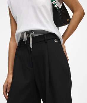 KarlLagerfeld Ikon Nylon Mini Shoulder Bag Black