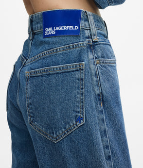 KarlLagerfeld Denim Hobo Shopper Standard Blue Denim-Light Denim