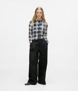 Karl Lagerfeld Wide Leg Tailored Pants Washed Black