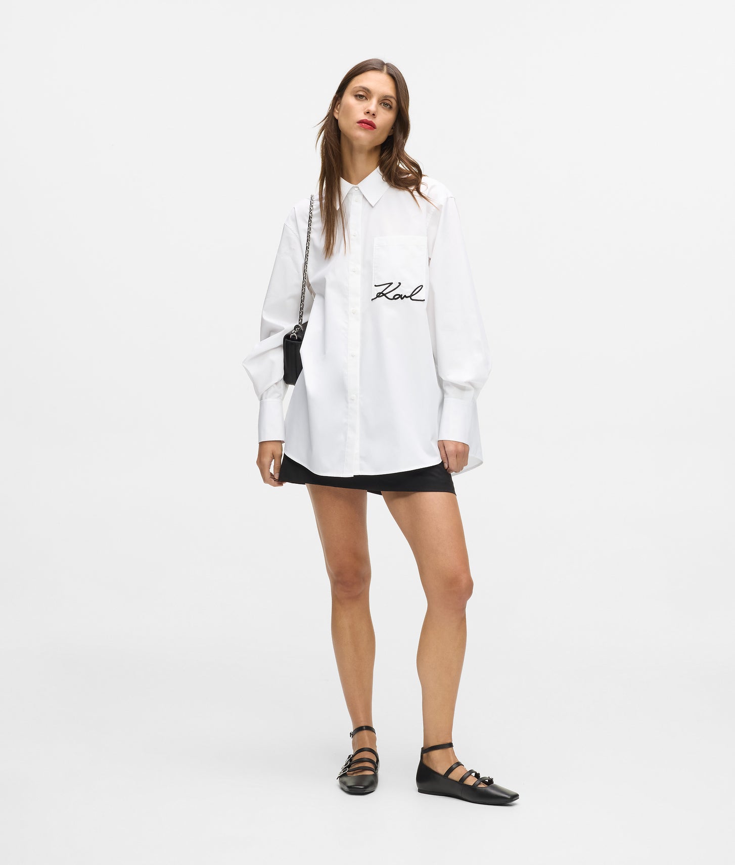 Karl Lagerfeld Signature Pocket Shirt White