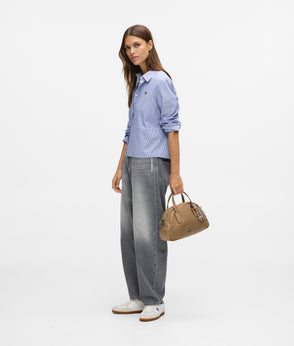 KarlLagerfeld Ikon Smooth Small Tote Bag Mushroom Brown
