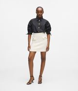 Karl Lagerfeld Bouclé Knit Skirt Cannoli Cream