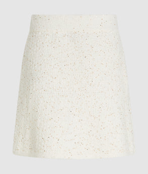 Karl Lagerfeld Bouclé Vest Cannoli Cream