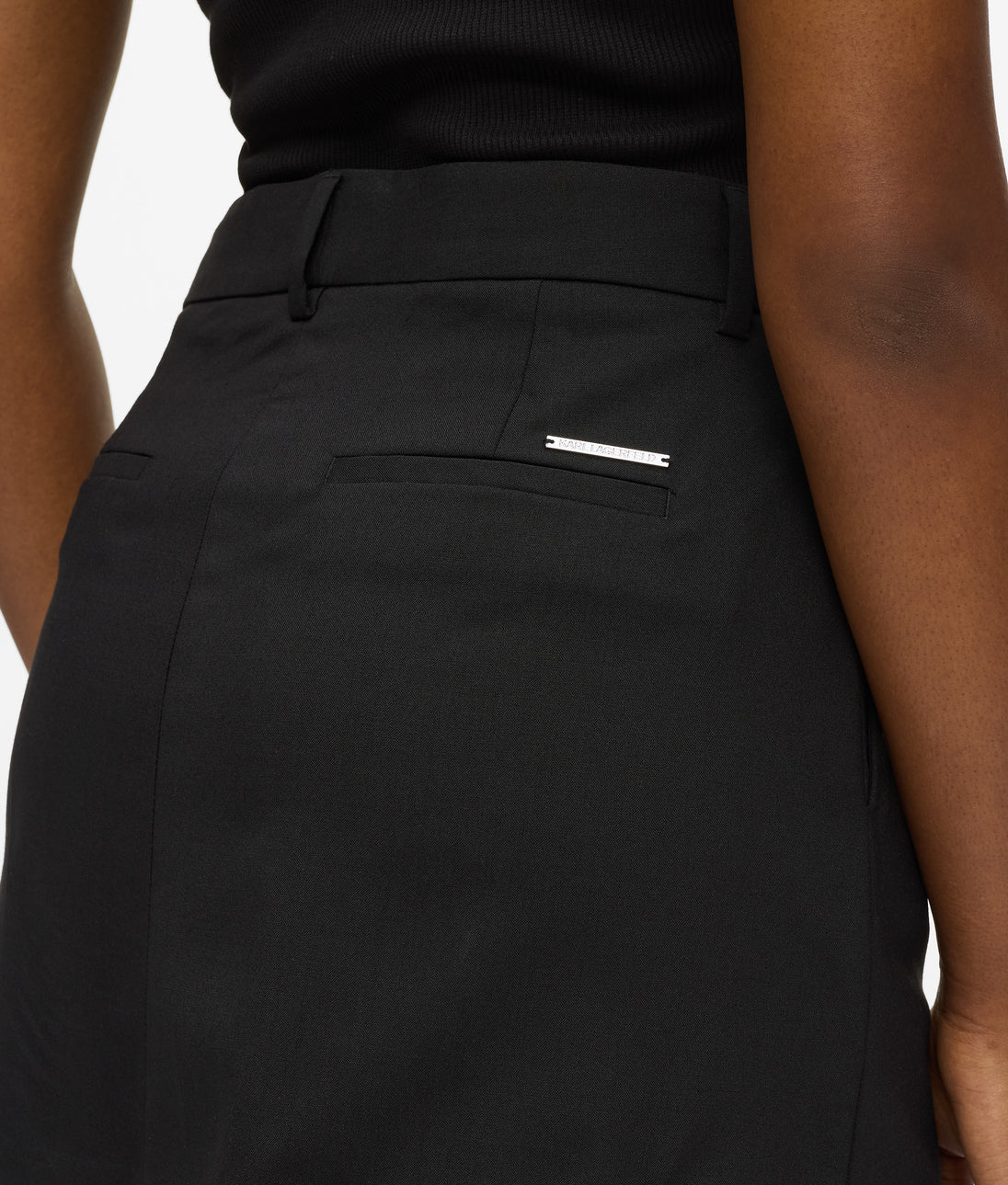 KarlLagerfeld Kweave Mini Shoulder Bag Black-Nickel